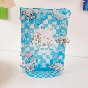 Cinnamon Plastic Picture Picture Portrait Frame Blue Kawaii